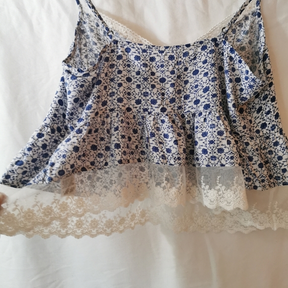 Garage tank, navy/cream, small - Picture 12 of 13